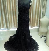 black evening dress