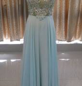 evening dress with beading
