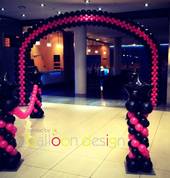 Elegant Balloon Arch and Stantions