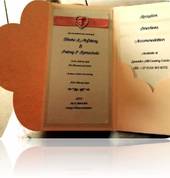 Peach Pocket Folded Card