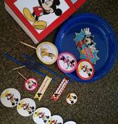 mickey mouse themed items and party trimmings