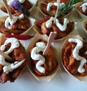 Cajun chicken in a boat