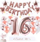 Sweet 16 ballons