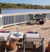 Guests' private deck