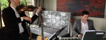 Doing sound for Andre & The Swingers. We supplied one of our EV rigges powered with AKG wireless systems